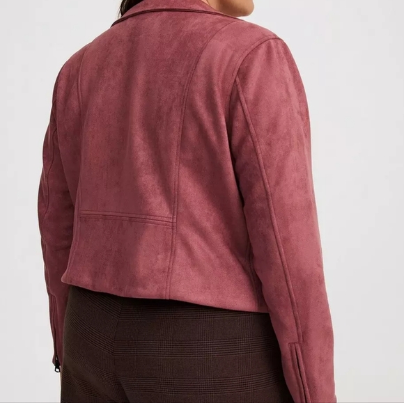 NWT Faux Suede Essential Moto Jacket - Picture 2 of 8
